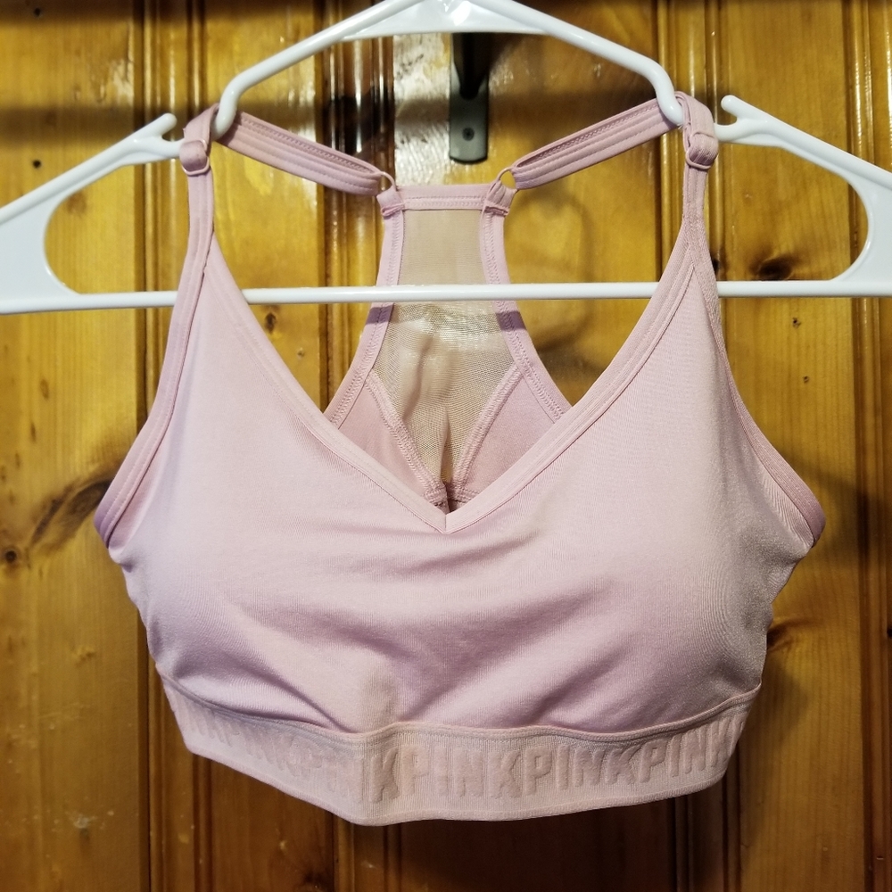 Pink size M sports bra